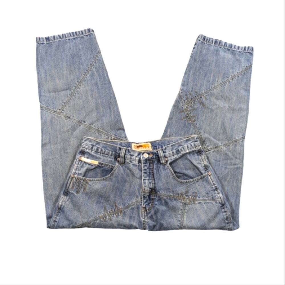 Southpole Vintage Baggy/Relaxed Radio Frequency Jeans GUC Size 34   J1357